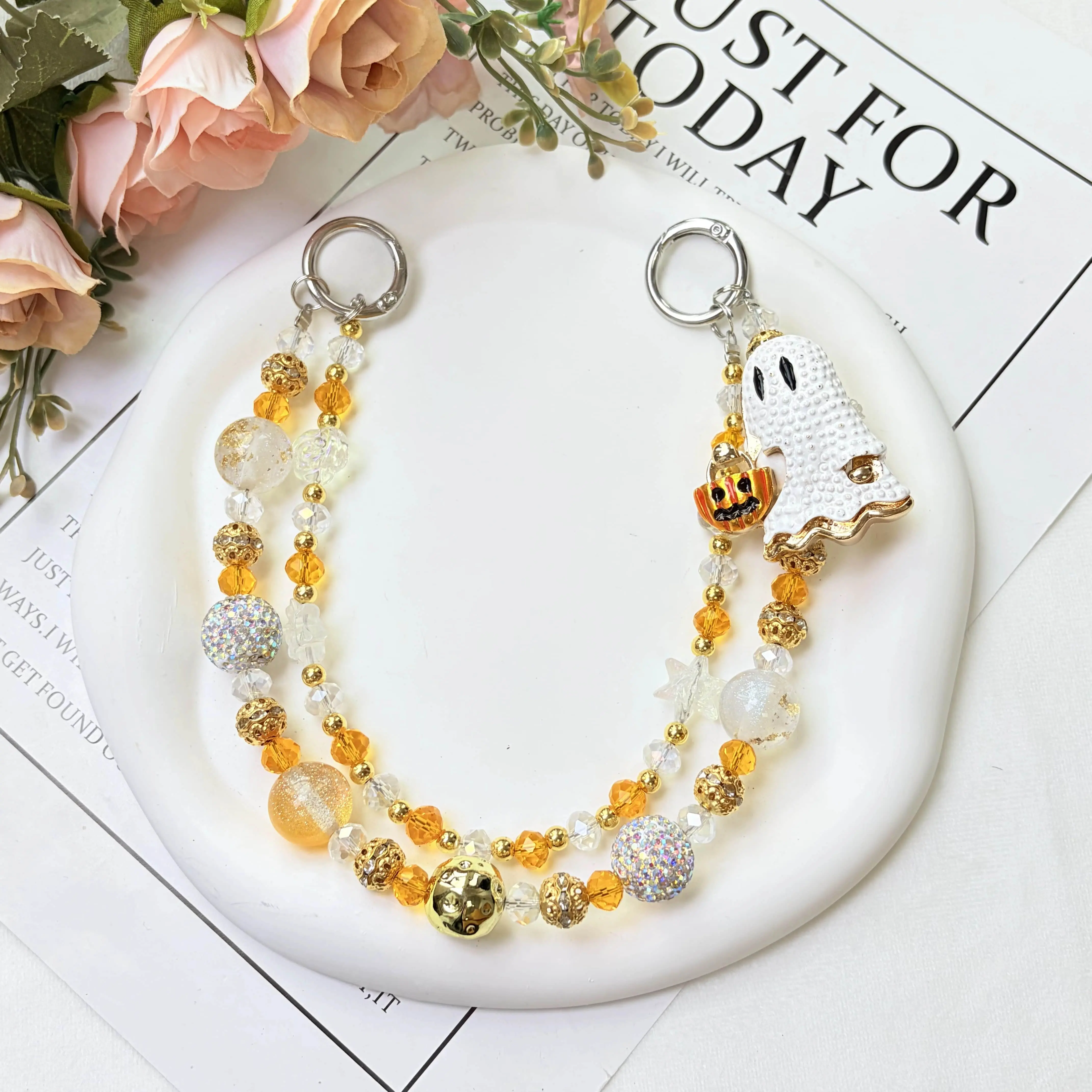Mushroom&Pumpkin Style Bag Charm,Delicate Handbag Pendant Accessory for Women, Detachable Bag Charm,Pretty Holiday Gift,Ideal Birthday Gift for Girls & Women,Summervibes