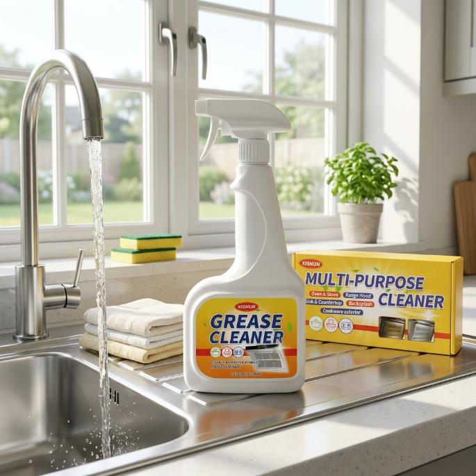 Household Multi-Purpose Cleaner 500ml – Effective Spray & Wipe for Kitchen, Bathroom, Appliances, Floors, and Toilets