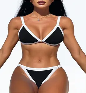 WF-2025Hot Selling Women's Triangle Bikini Set Sexy Brazilian Sporty Two Piece Swimsuit Cute Bathing Suit