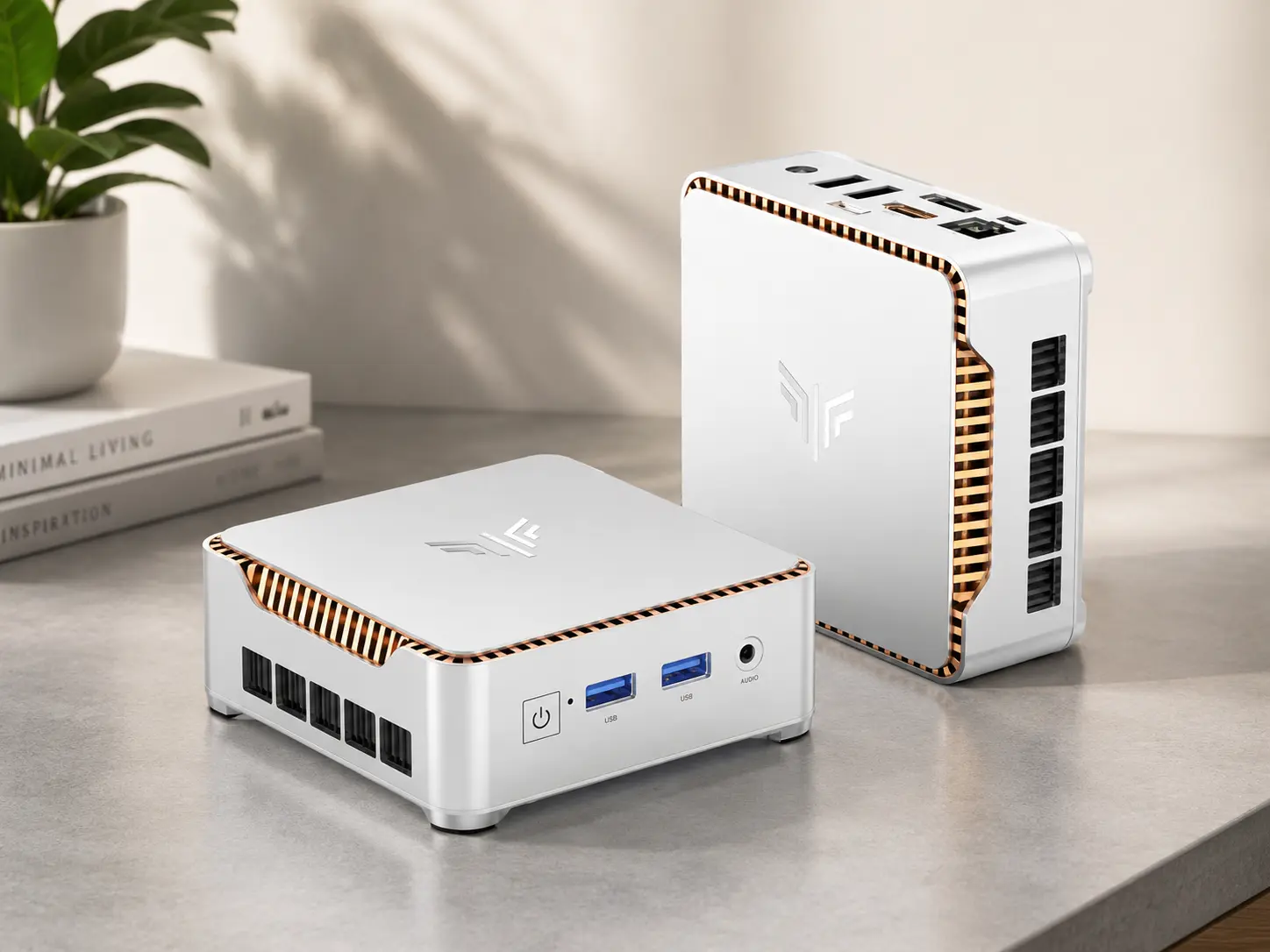 Mini Desktop Computer 4K Mini PC Intel Pentium Silver N5030 (up to 3.1GHz) Mini PC,12GB RAM 256GB M.2 SSD, Windows 11, 4K UHD, WiFi5