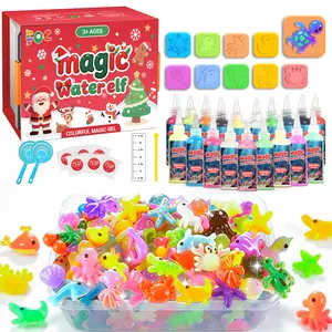 30PCS Magic Water Elf Kit, Glow in The Dark & Glitter Edition, DIY 3D Aqua Fairy Toy for Kids, STEM Science Craft Set with 20 MagicGels and 10 Molds, Creative Birthday Gift and Family Friendly for Boys & Girls Ages 3-12 #Summerwins