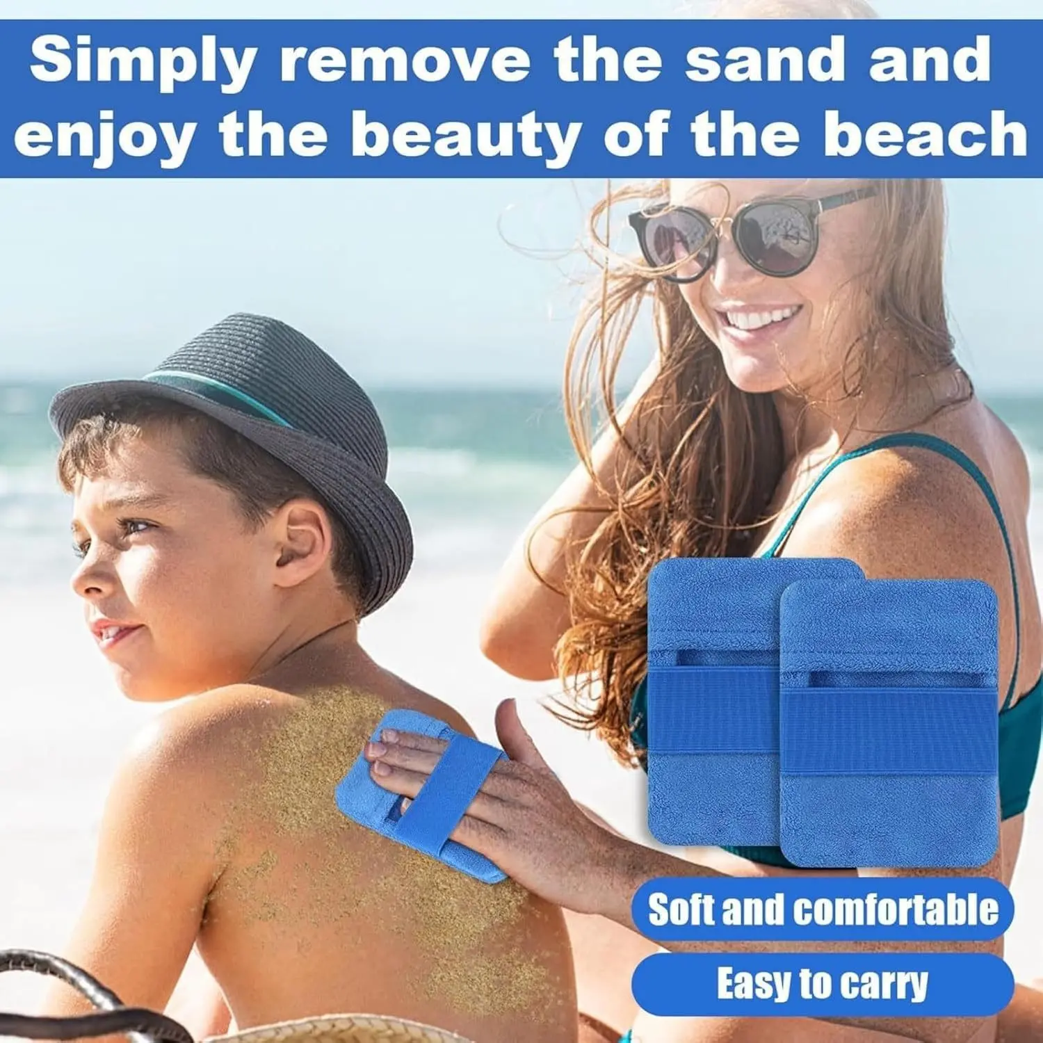 Beach Sand Remover Bag, Essential for Beach Vacations and Camping, Perfect for Removing Sand at the Seaside, Must-Have Gear for Outdoor Activities, Lightweight, Versatile, Durable