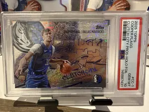 Cooper Flagg 2025 Topps #CC-1 Clutch City Pros Holo Foil PSA 10 Rookie RC Mavs