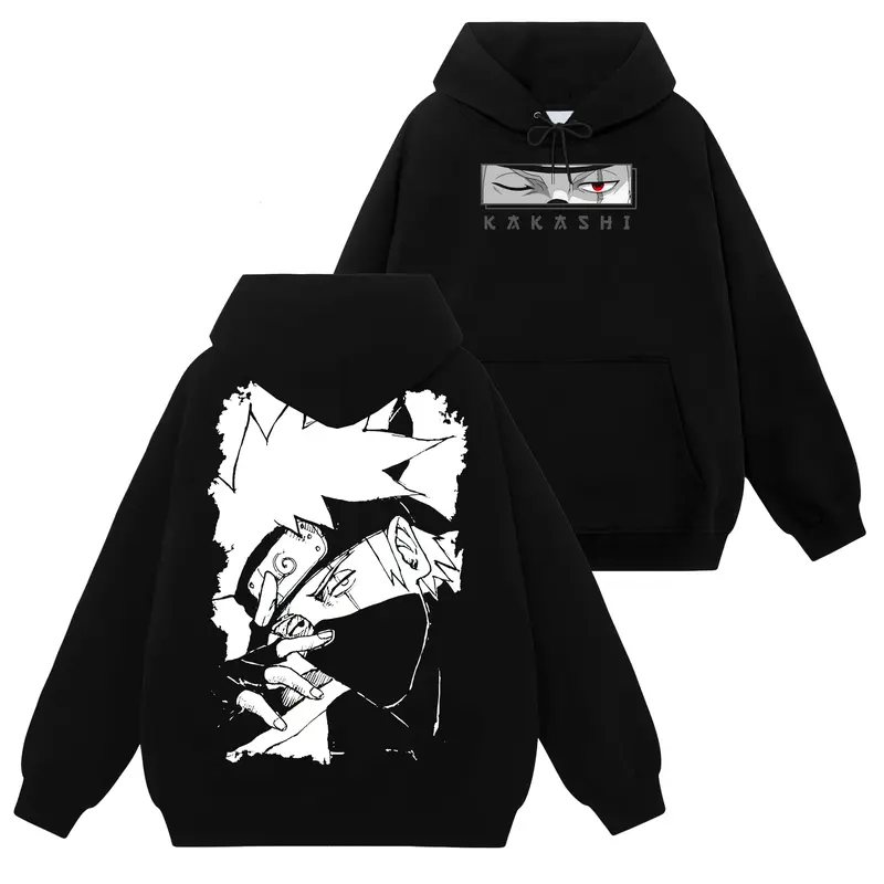 kakashi embroidered hoodie - TikTok Shop