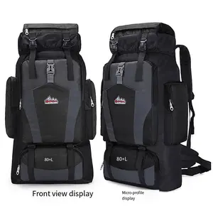 80L Large Capacity Hiking Backpack Waterproof Anti-Theft For Camping Trekking Mountaineering Outdoor Adventure Gear