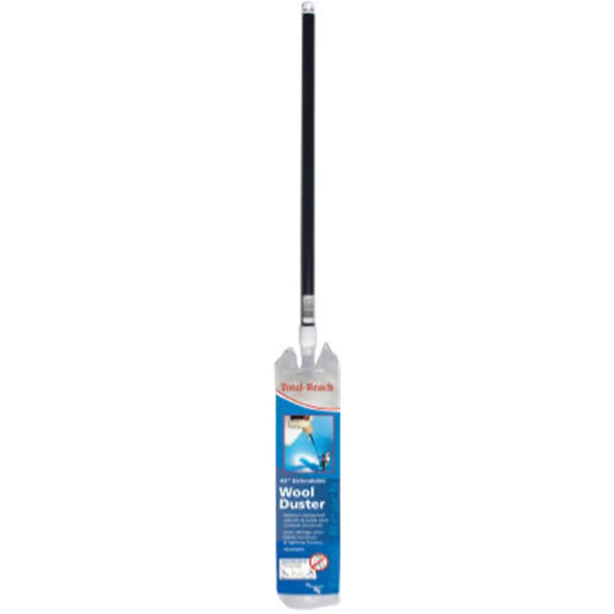 212 MAIN Extendible Handle Soft Wool Fiber Duster, 43-in Industrial Household Cleaning Tool for Home Use