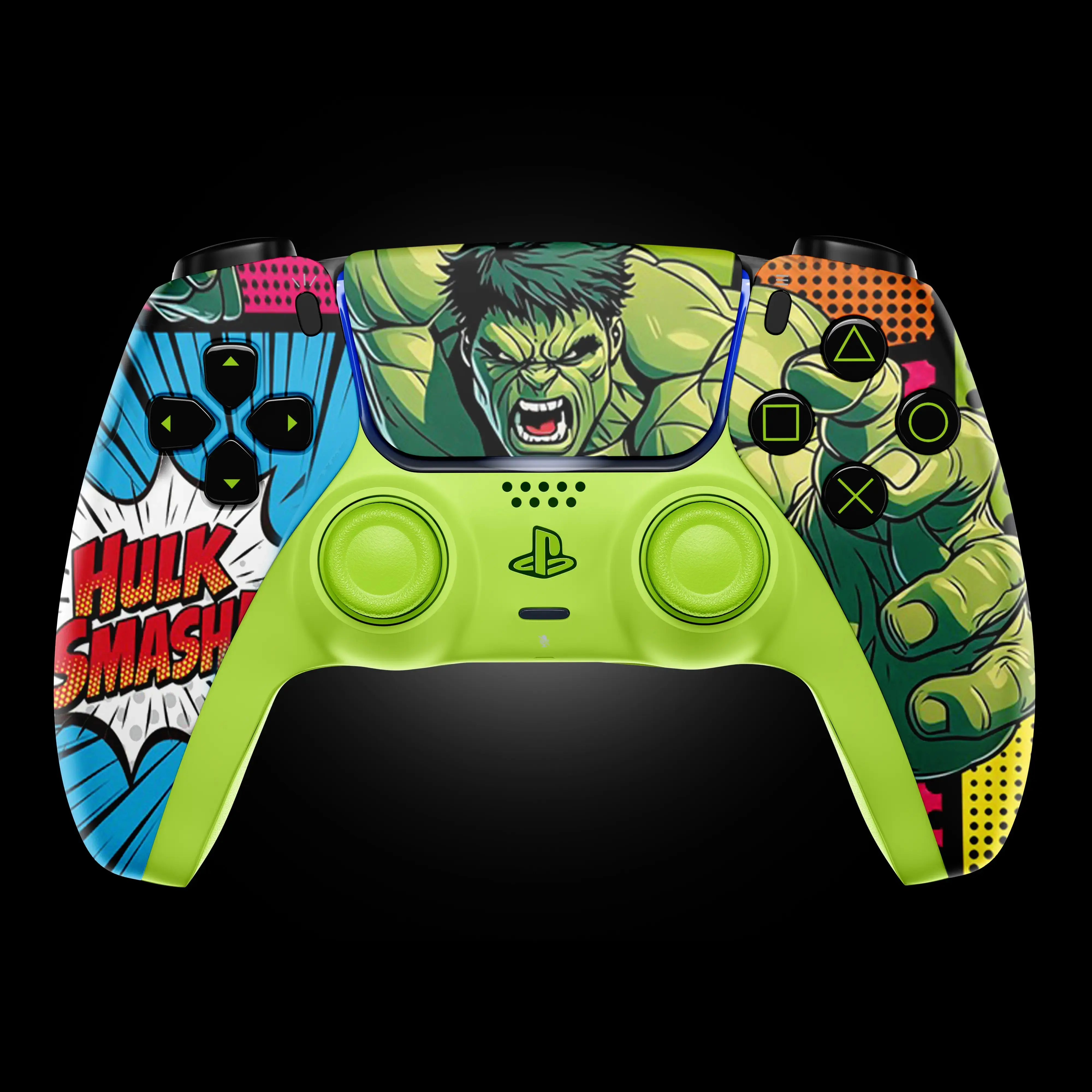 MODDEDZONE GREEN FURY PS5 CUSTOM MODDED CONTROLLER