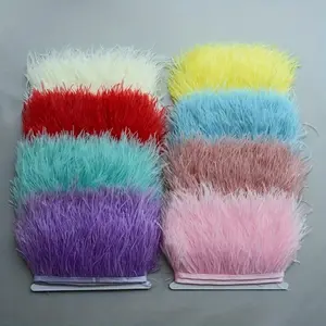 Colorful Faux Ostrich Feather Decoration, 1 Count 1 Meter Faux Ostrich Feather, Dress Clothing Decoration, Sewing Feather Crafts, Available in Multiple Colors