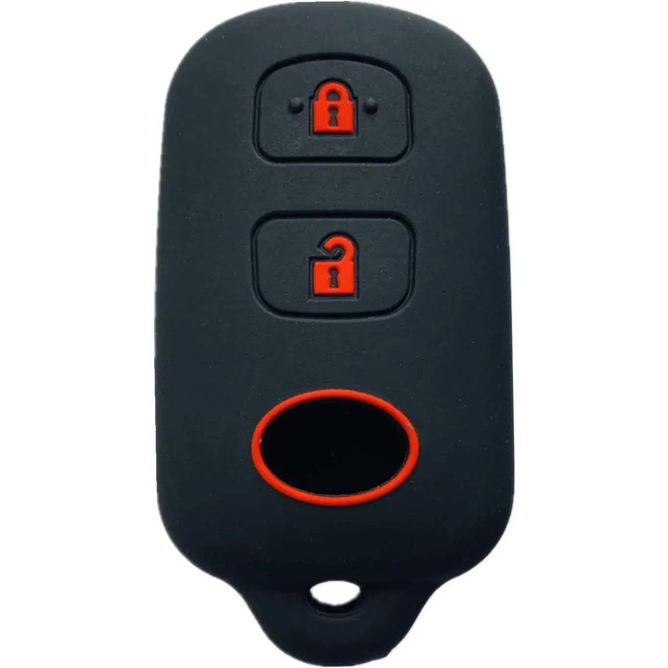 Rpkey Fade-Resistant Long-Lasting Rubber Compact Car Key Case - Silicone Cover for Keyless Entry Remotes, Compatible with Scion xB & Toyota Celica, Echo, FJ Cruiser, Highlander, Prius, RAV4, Tacoma, Tundra, Yaris (HYQ12BBX, HYQ12BAN, Default Fit)