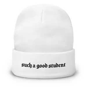 SAGS Black Thread Embroidered Beanie