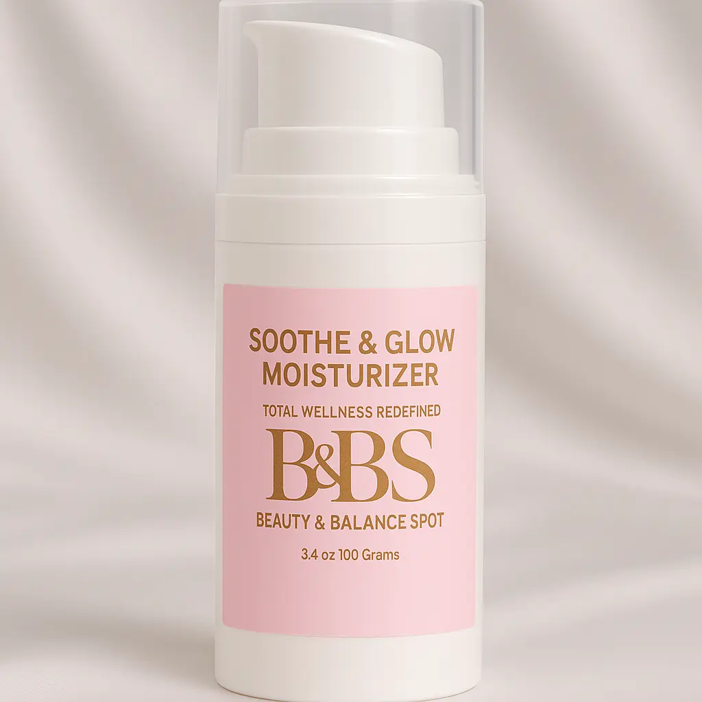 BBS Soothe and Glow Moisturizer - Aloe-Infused Cream with Vitamin E for Calming Post-Treatment Skin Reduces Redness and Deeply Hydrates 3.4 oz 100 Grams
