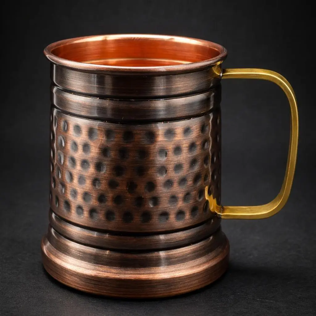 Premium Hammered Copper Mule Mug – Multipurpose Drinkware with Brass Handle Premium Hammered Copper Mule Mug – Multipurpose Drinkware with Brass Handle