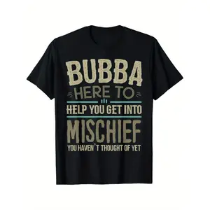 Mens Bubba Tshirts from Grandchildren for Men Fathers Day Bubba T-Shirt