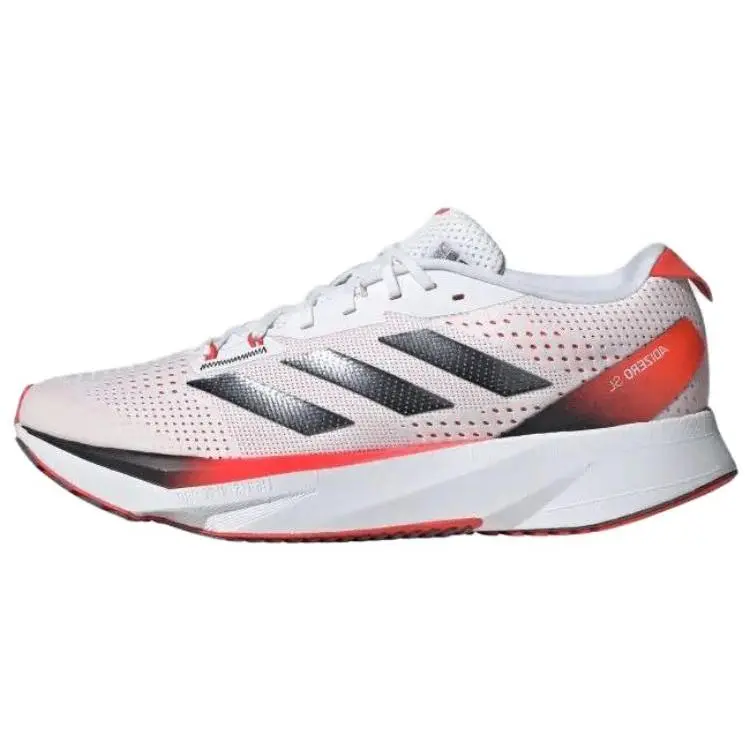 Adidas Adizero Sl White Bright Red' Versatile Comfort Low Top Running Shoes Men's IG5941