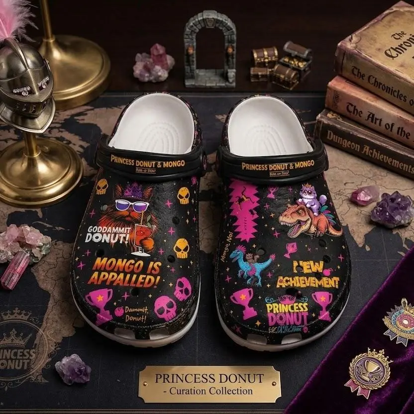 Funny Cat & Dinosaur Graphic Clogs, Novel Fan Printed Foam Clogs, Unisex Garden Shoes, Funny Gift for Book Lovers