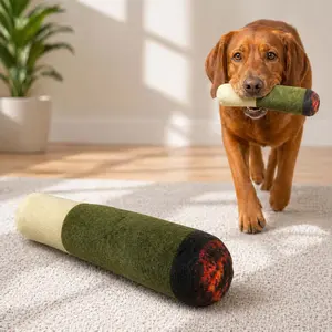 Plush Dog Toy Squeaky Chew Toy Interactive Funny Pet Toy Soft Plush Puppy Toy for Small Medium Dogs Indoor Play Training Entertainment Toy