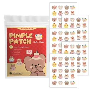 Cute Bear & Animal Hydrocolloid Pimple Patches, Blemish Cover Patches for Face, Adorable Spot Stickers, Hypoallergenic & Waterproof