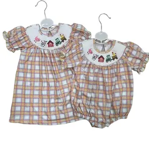 Girl Smock Dress Farm Clothing Summer Dresses