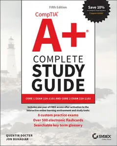 USED-Comptia A+ Complete Study Guide: Core 1 Exam 220-1101 and Core 2 Exam 220-1102 by Docter, Quentin (Paperback)