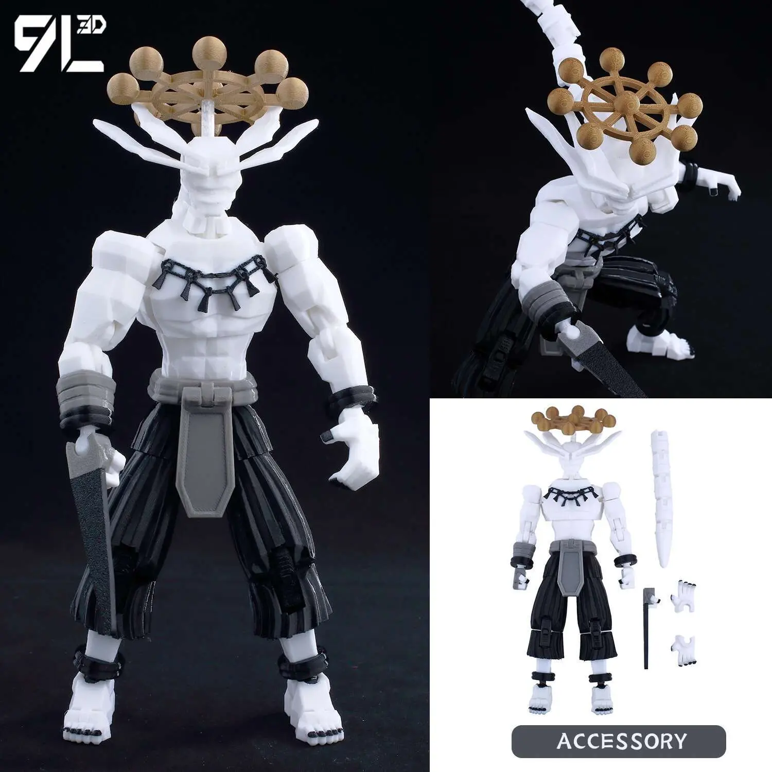 9L3D Dummy13 Jujutsu Kaisen Jogo Anime Action Model LUCKY13 Flame