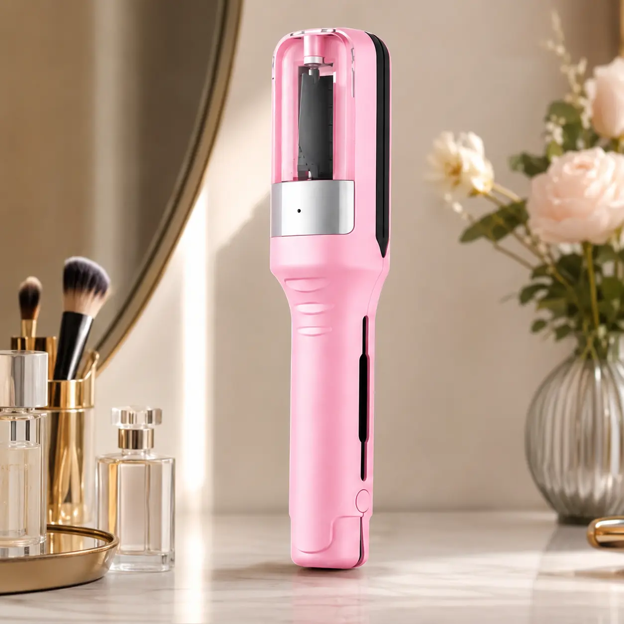 Automatic Split End Trimmer - High-Concentration Negative Ion Hair Repair Tool with Built-In High-Speed Blades for Taming Frizz, Detangling Hair - Portable for Home & Travel