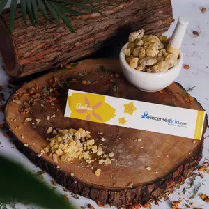 Amber Incense 8" 10 Sticks - Scented Fragrance for Aroma Freshener