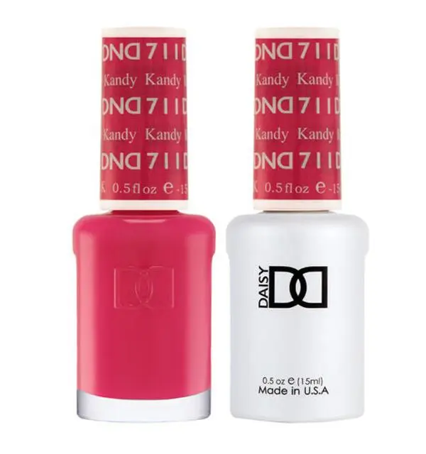 DND UV-Cured Gel Nail Lacquer - #711 Kandy, Professional & At-Home Manicure Cosmetic, Nail Polish, Gel Nails At Home