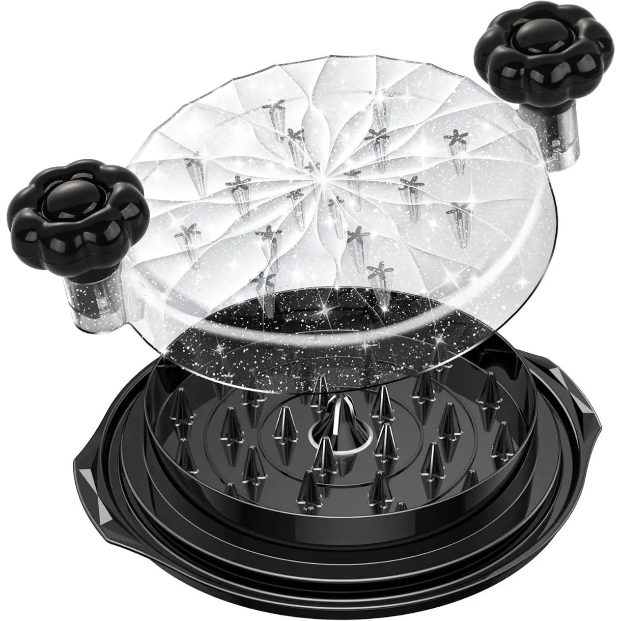 Chicken Shredder Large Chicken Shredder Tool Twist with Brush 10'' Pro Strong Anti-Slip Meat Shredders for Chicken Breast BPA Free Visible Meat Shredd