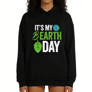 Long Sleeve Earth Day Hoodie – It's My B Birthday Special Edition