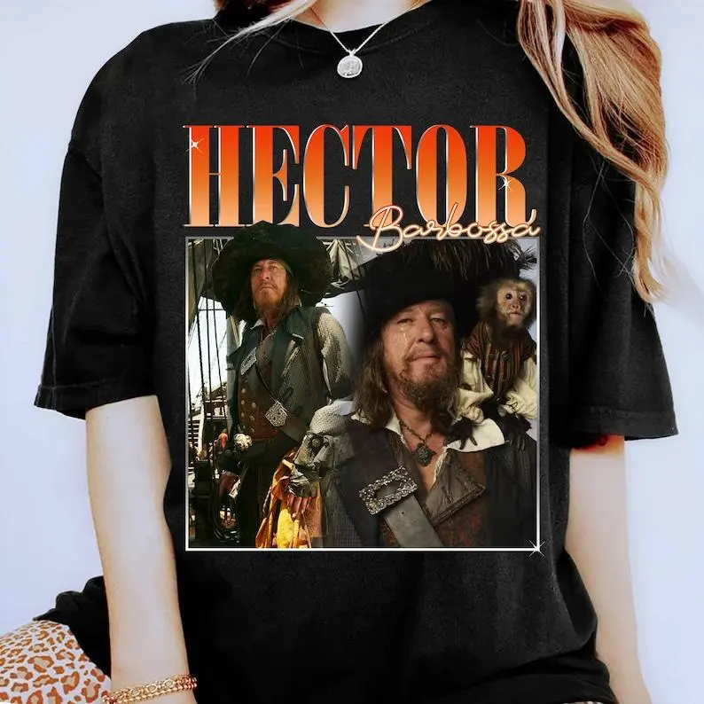 Hector Barbossa Shirt | Vintage Hector Barbossa Shirt | Hector Barbossa Homage Shirt | Pirates of the Caribbean Shirt Gift for Men and Women