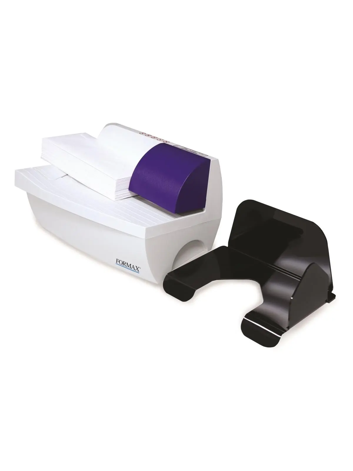 Formax FD 442 Electric Letter Opener - Multi-Color, Up to 4mm Cutting Capacity, 11 lbs, 1-Side Envelope Slit, Infeed Extension, Photo Eye Sensor, Innovative Cutting Mechanism, Length: 13", User-Friendly, Easy to Set Up, Distributes Incoming Mail Faster
