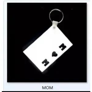 Sublimation MOM keychain mdf