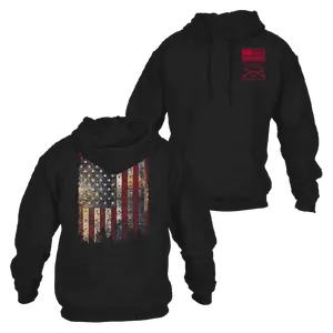 Red Blood Blue Collar® Hoodie - Black