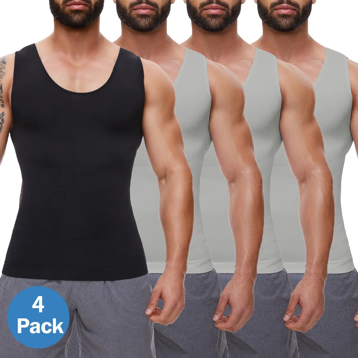 Gray (3 Pack)+Black