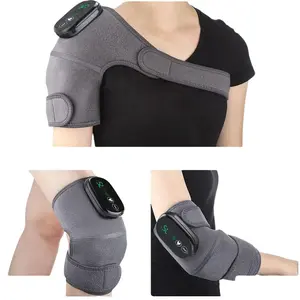 Cordless Heated Knee Massager, 3 Vibration Modes 3 Heat Levels  Wrap for Ankle Knee Shoulder Elbow Relief Compression Leg Portable athlete  practical adjustable gift