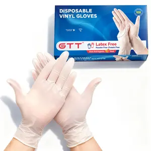 200pcs Disposable Transparent Pvc Gloves, Made of Vinyl Material, Latex - Free/ Powder Free And Non -Slip, Providing Both Protection And Durability