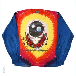Grateful Dead - Space Your Face Long Sleeve Tie Dye T-Shirt