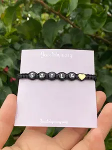 Custom name heart bracelet Custom name heart bracelet