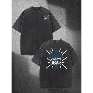Radiate Men's Washed T-Shirt, All Sizes, Casual Sporty Top, Trendy Street Style, Suitable for Travel and Sports WearWashed Cotton, Comfortable and Casual, Street Fashion