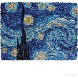 latch hook kits for adults, DIY Handmade Carpet Crochet Needlework Mat Knotted Cushion Tapestry,  Pattern Pre-Printed, Embroidery Kits Valentine's Day gift Birthday gift Decoration Festival Gift 20.47in*14.96in 52cmx38cm