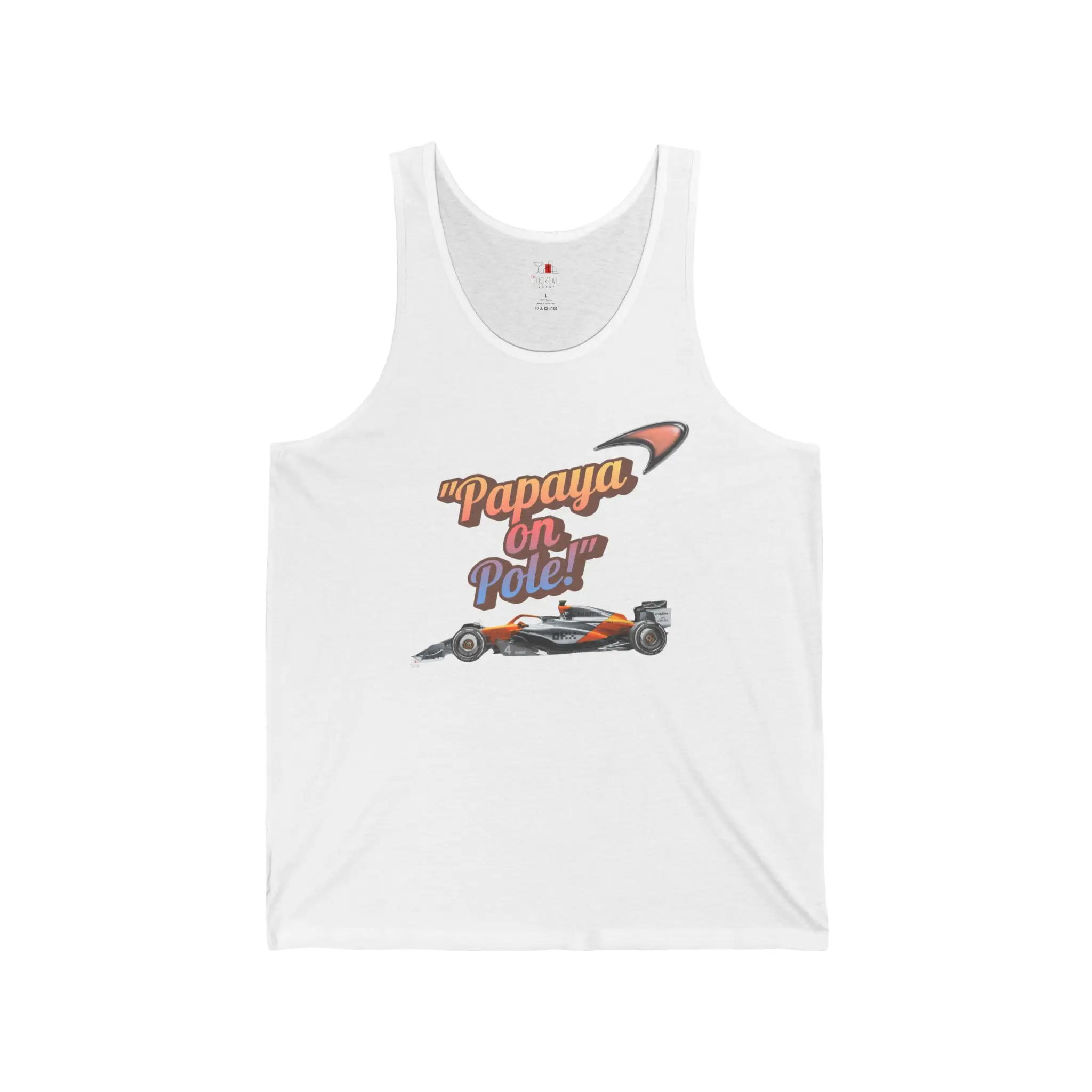 Racing-Inspired Unisex Jersey Tank Top | Perfect for Summer, Gym Wear, Gift for Racing Fans, Active Lifestyle, Beachwear Fabric Menswear