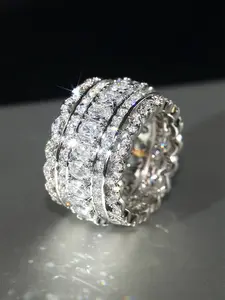 1 PC Classical Cubic Zirconia Ring Beautiful Rings Engagement Rings For Women For Wedding Engagement Party Jewelry Valentine's Day Gift
