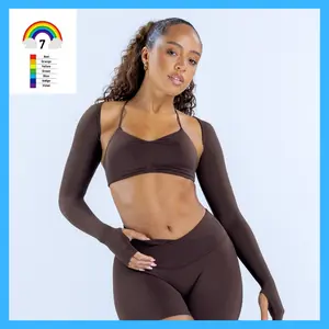 Designer dupe Vision Shrug Long sleeve  Soft material  Thumb holes  Sculpting highlights  Bolero style front, open back raglan sleeve shrug set