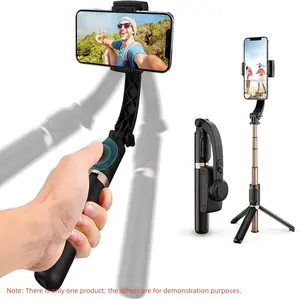 Selfie Tripod Bluetooth-compatible Gimbal Stabilizer, 360° Rotation, Stable Smartphone Live Streaming, Vertical Shooting Stand