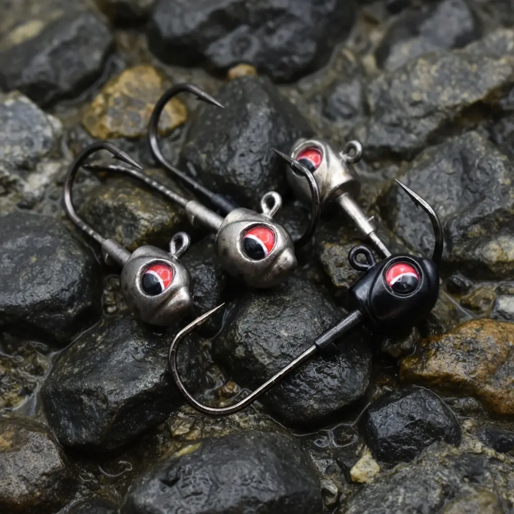 USA BASS TACKLE Mark-17 Tungsten Minnow Head Swimbait Jig, Custom