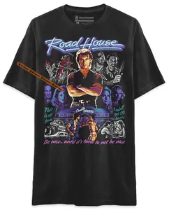 BLACK RABBIT Road House Patrick Swayze 80s Retro Vintage Unisex Classic T-Shirt
