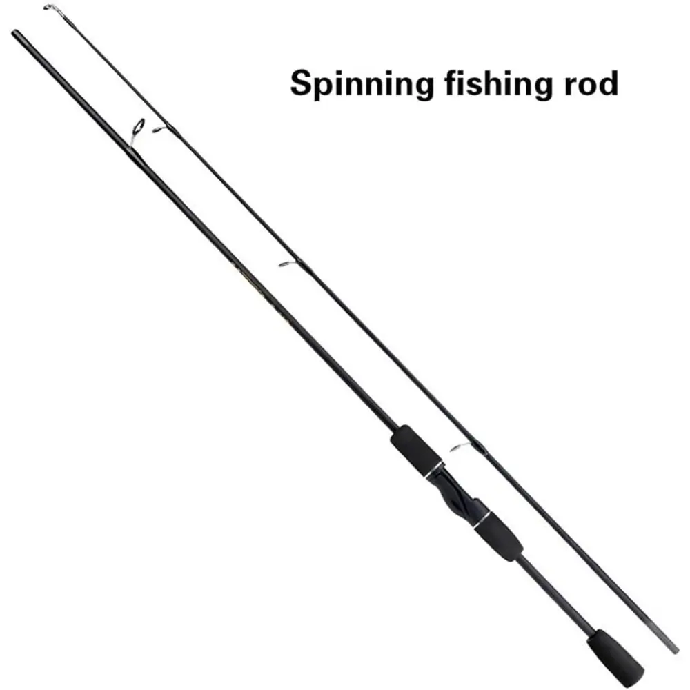 Ultralight Carbon Fiber Spinning Rod 6ft - Fast Action & Lightweight for Bass, Trout, Bank Fishing, Freshwater & Saltwater