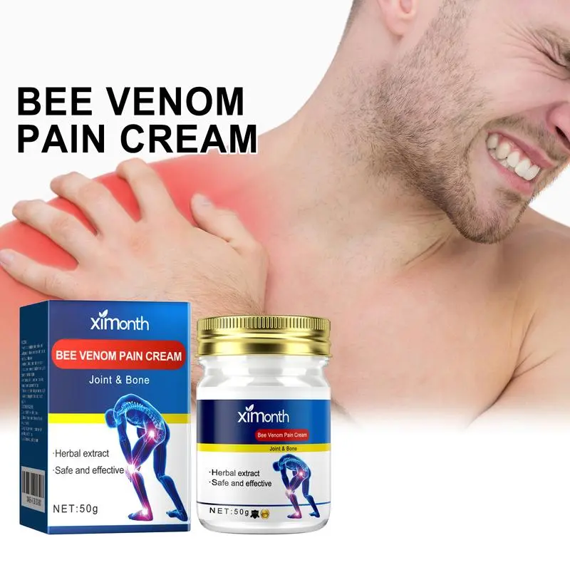 Joint and Muscle Pain Relief Cream Fast Soothing Herbal Formula for Knee Lumbar Back Shoulder and Neck Long Lasting Daily Body Care Massage 50g, Knee Pain Relief Products, Joint Relief Gel
