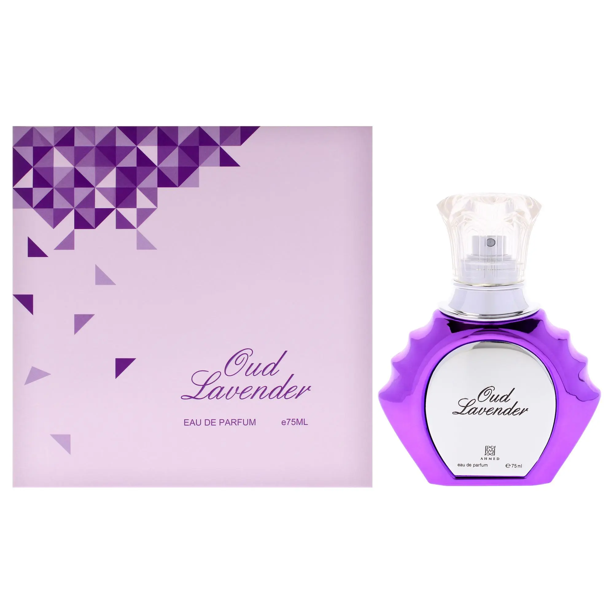 Ahmed Al Maghribi Oud Lavender Unisex EDP Spray - 2.53 oz (75ml) Standard Size Spray Bottle