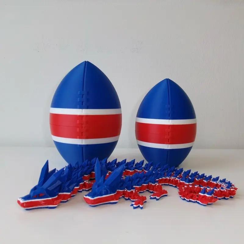 Football City-Inspired 3D Printed Dragon | Optional Football Egg